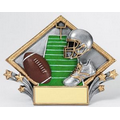 Resin Diamond Plate Stand or Hang Sculpture Award (Football)